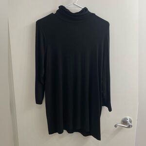 Torrid Super Soft Knits Black Turtleneck Long Sleeve Top Size 1X
